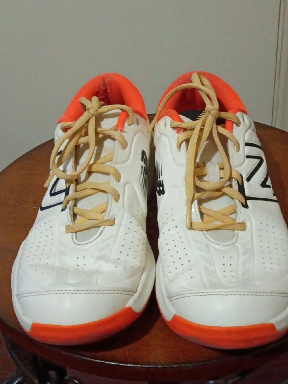 New Balance Women`s Tennis Shoes 696 V5 Women Size 9.5 Sea Salt Neon Dragonfly - Picture 10 of 14